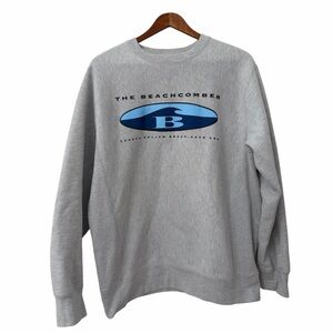 The Beachcomber Cape Code Unisex Crew Neck Sweatshirt Grey Medium